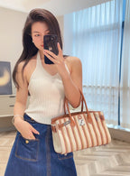 BIRKIN SHOULDER 29 IN GOLD CALFSKIN ÉCRU/BEIGE/FAUVE/ROSE POP/NOIR EMBROIDERY CANVAS