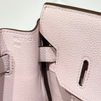 HERMES 25S BIRKIN 30 IN PINK BABY CALFSKIN SILVER HARDWARE