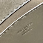 VOLTAIRE IN BOX 21 IN CARAMEL BROWN CALFSKIN GOLD LOGO