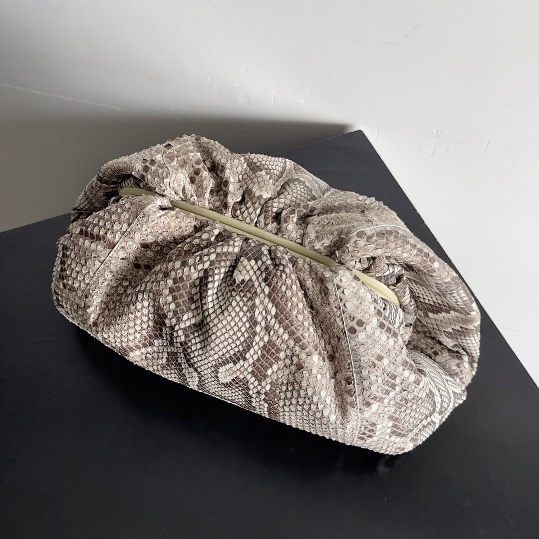Clutch-Tasche, 96,5 cm, Kalbsleder mit Schlangenmuster