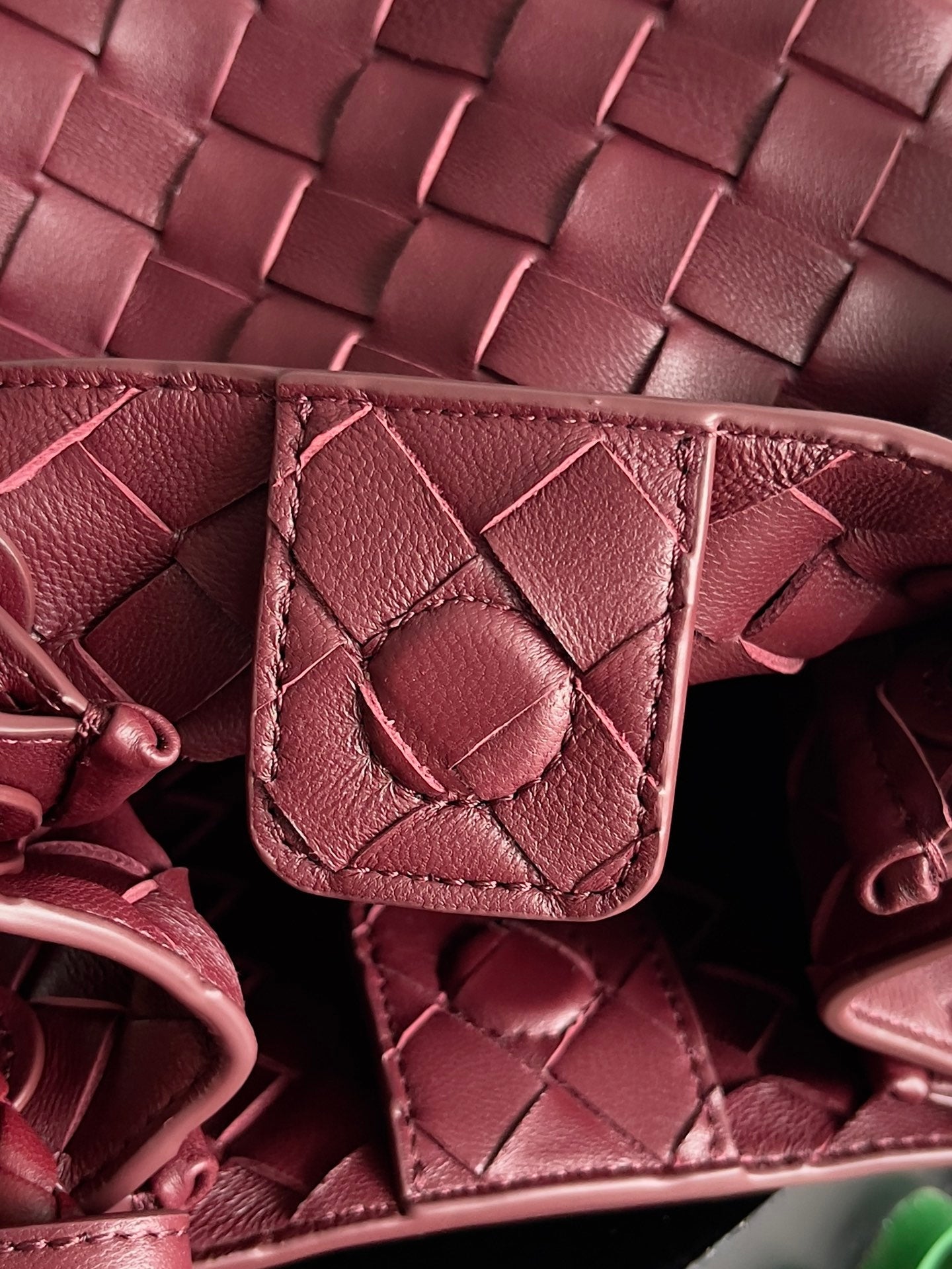 BV Small Parachute 21 Burgundy Lambskin Ghw