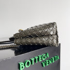 SMALL ANDIAMO 25 IN KAKI LAMBSKIN