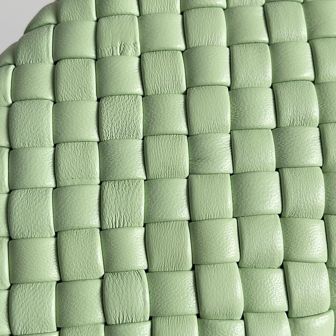 KNOTENKETTENKUPPLUNG 20,5 ZOLL HELLGRÜNES LAMMLEDER