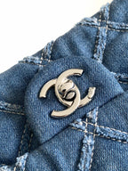 CC MINI 25 CLASSIC TASCHE IN BLAUEM KOBALT-DENIM