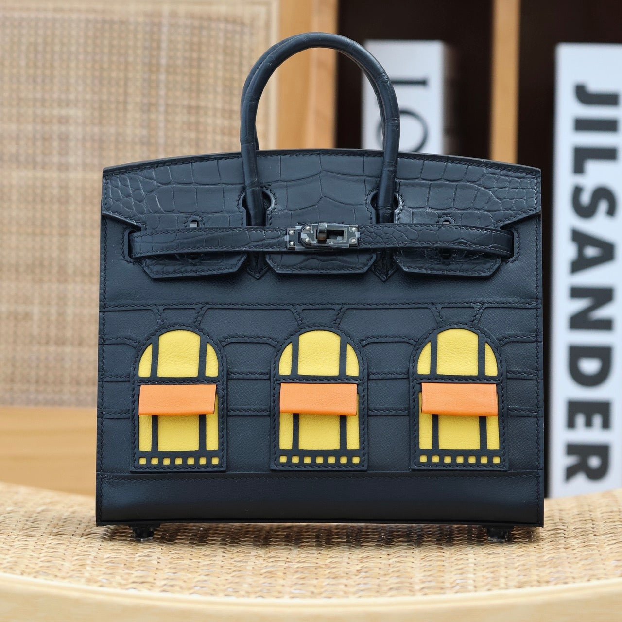 BIRKIN FAUBOURG TOUCH 20 IN BLACK CALFSKIN WITH SILVER HARDWARE (MADE-TO-ODER)