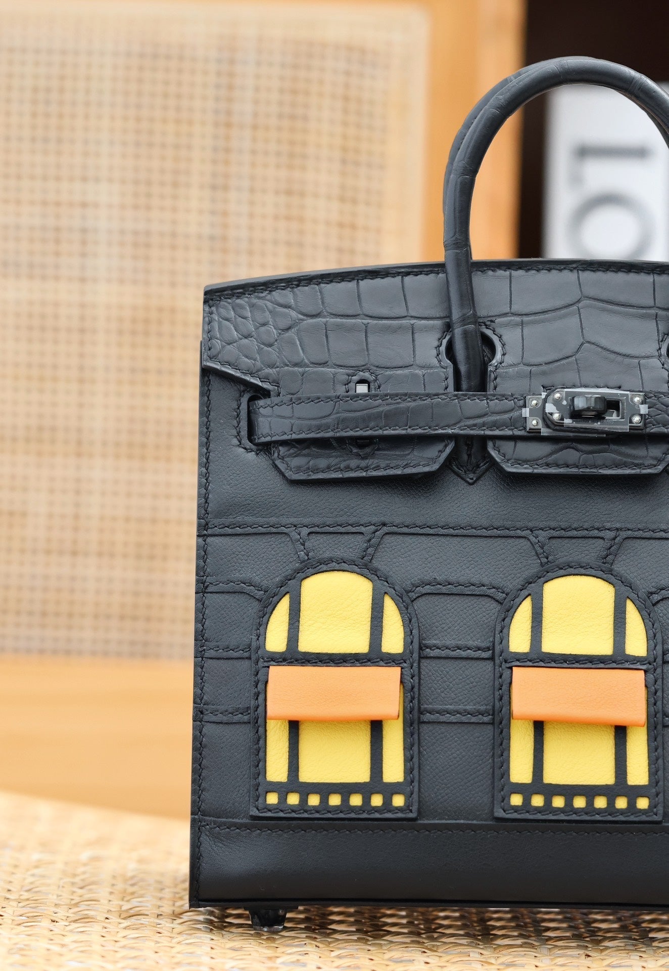 BIRKIN FAUBOURG TOUCH 20 IN BLACK CALFSKIN WITH SILVER HARDWARE (MADE-TO-ODER)