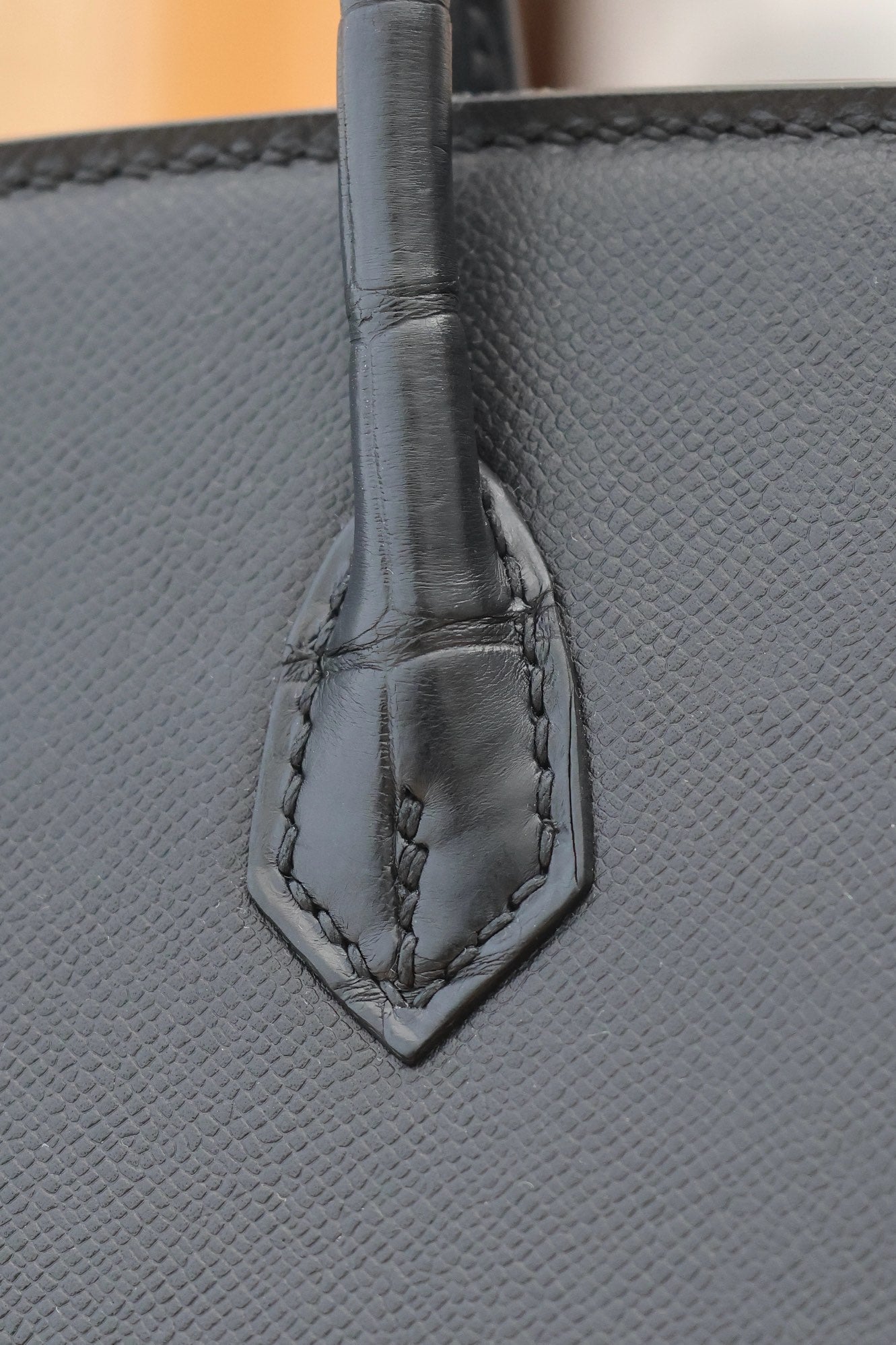 BIRKIN FAUBOURG TOUCH 20 IN BLACK CALFSKIN WITH SILVER HARDWARE (MADE-TO-ODER)