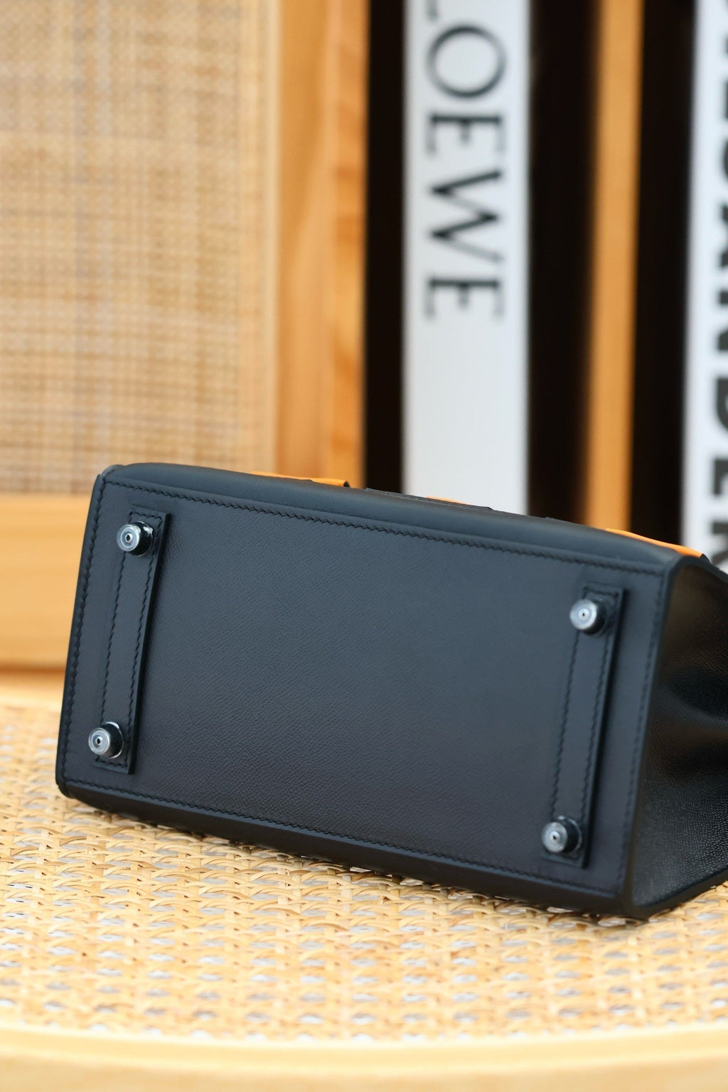 BIRKIN FAUBOURG TOUCH 20 IN SCHWARZEM KALBSLEDER MIT SILBERNEN BESCHLÄGEN (AUF BESTELLUNG GEFERTIGT)