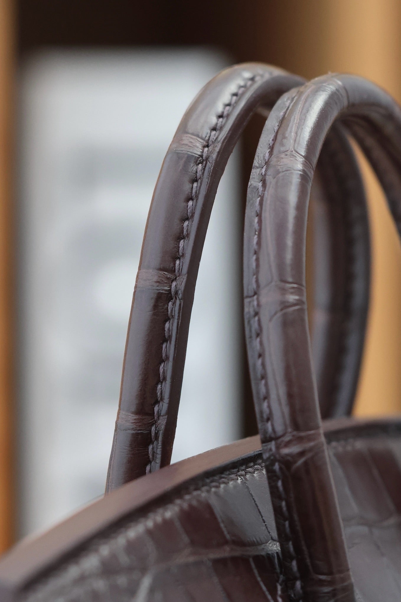 BIRKIN FAUBOURG TOUCH 20 IN CHOCOLATE MIX BRONZE BROWN CALFSKIN WITH SILVER HARDWARE (MADE-TO-ODER)