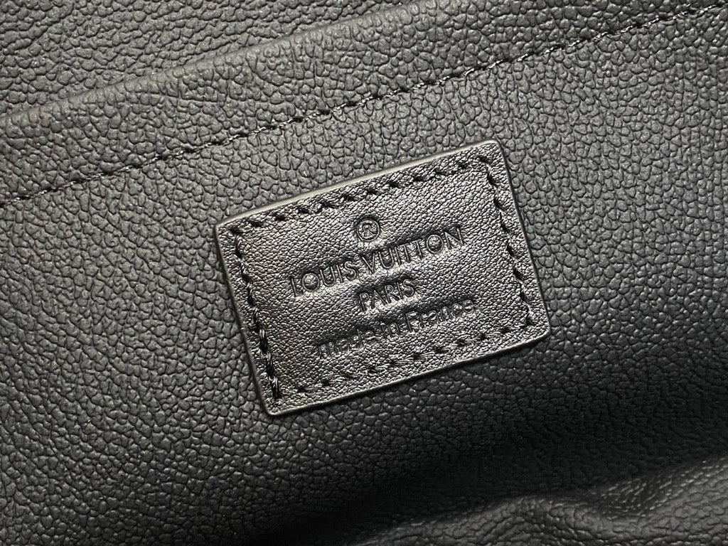 Kulturbeutel 24 Zoll, Schwarz, Damier Graphit-Canvas