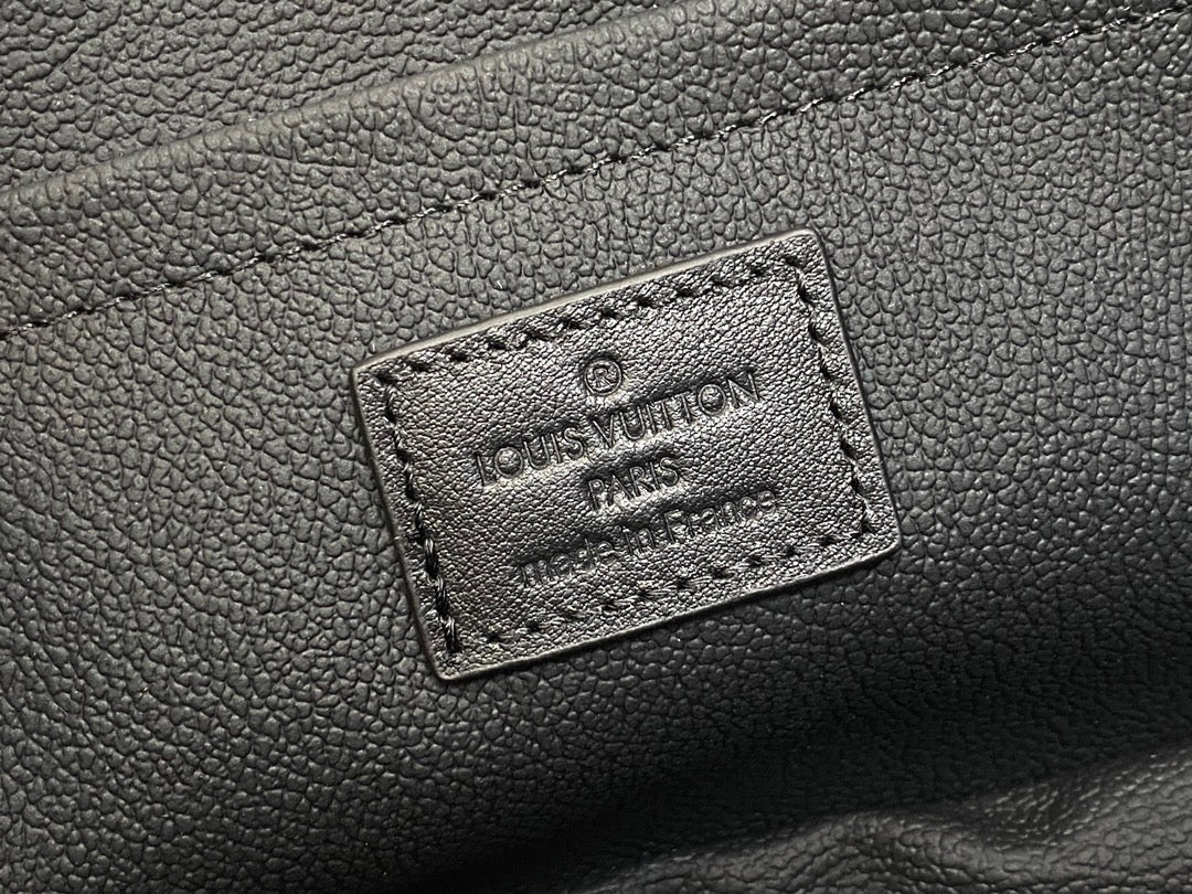 Kulturbeutel 24 Zoll, Schwarz, Damier Graphit-Canvas