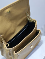 NIKI BABY 22 IN DIJON YELLOW ELEPHANT PATTERN LAMBSKIN