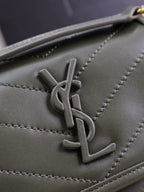 NIKI BABY 22 IN UNIFORM GREEN LAMBSKIN GOLD CHAIN