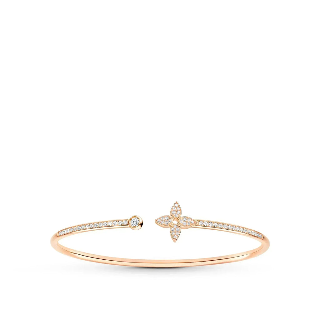 Jewelicorn IDYLLE OFFENES ARMBAND AUS ROSA GOLD MIT DIAMANTENBESETZUNG