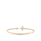 Jewelicorn IDYLLE OFFENES ARMBAND AUS ROSA GOLD MIT DIAMANTENBESETZUNG