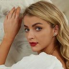 ブルースターフィッシュスタッドピアス プラチナメッキ シンプルピアス