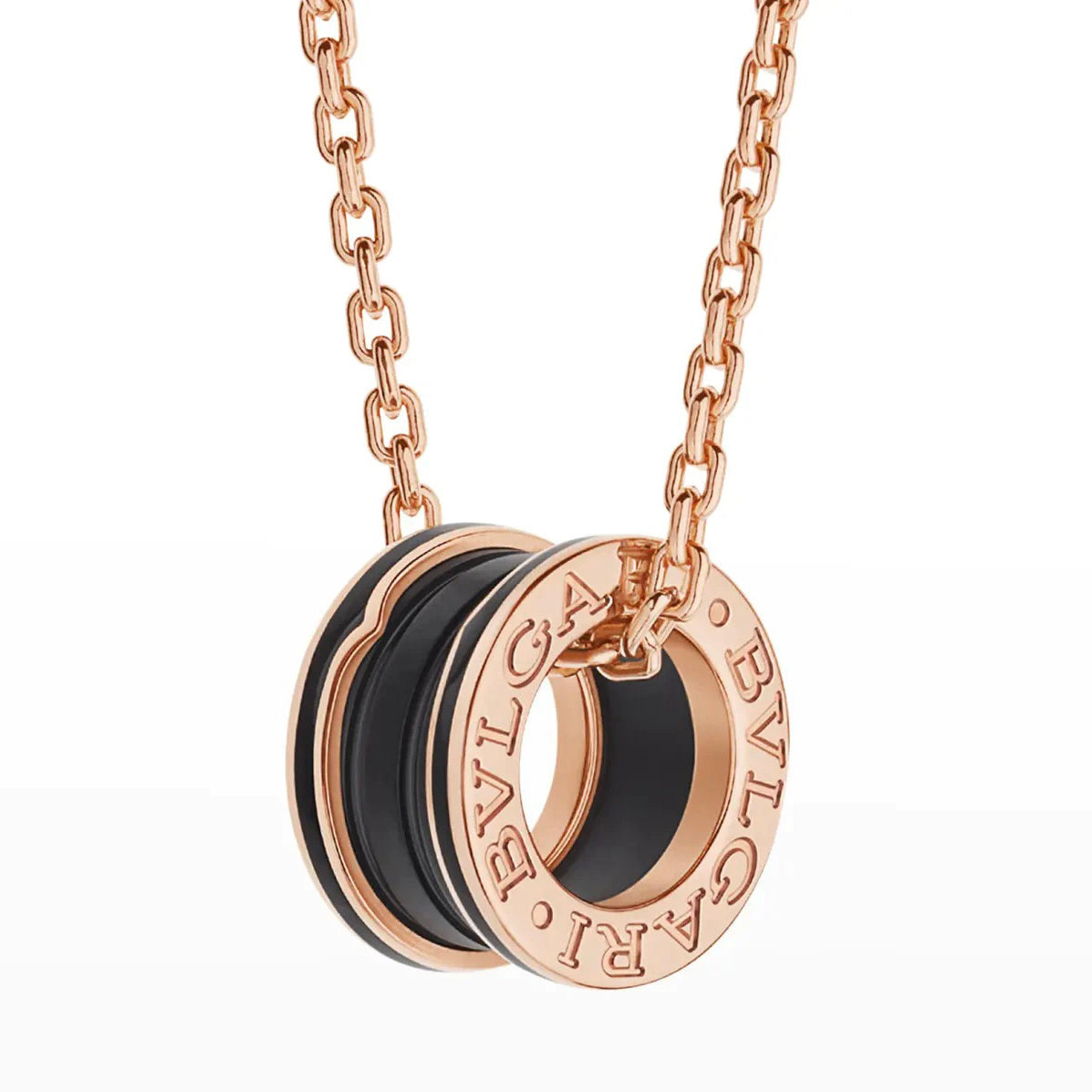 ¡®Jewelicorn¡¯ZERO 1 BLACK CERAMIC PINK GOLD NECKLACE