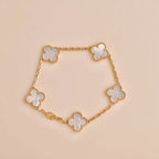 [⭐JeweliWhal]CLOVER WHITE PEARL MOP 5 MOTIF BRACELET COLLECTION
