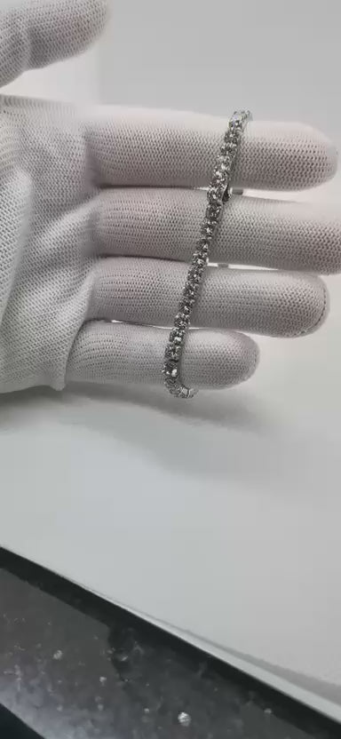 ¡®Jewelicorn¡¯CLASSIC BASEBALL BRACELAT, 52 DIAMOND