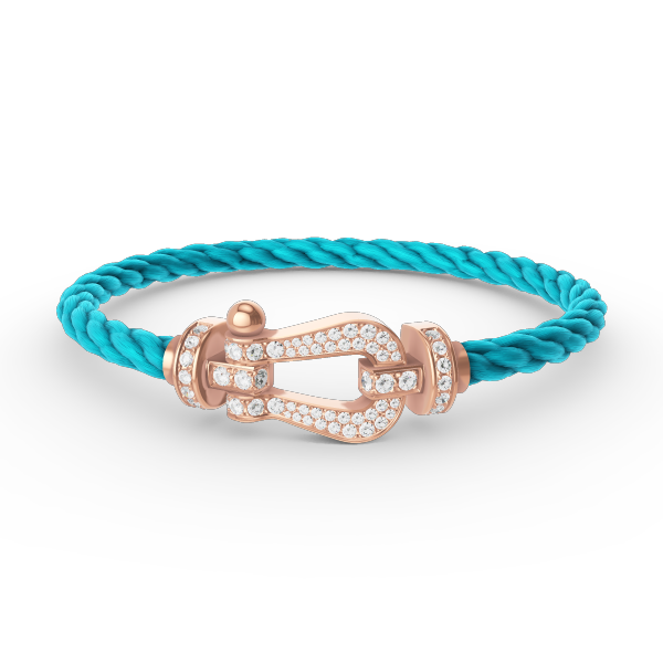 ¡®Jewelicorn¡¯FORCE LARGE HORSESHOE FULL DIAMOND BRACELET ROSE GOLD
