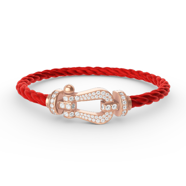 ¡®Jewelicorn¡¯FORCE LARGE HORSESHOE FULL DIAMOND BRACELET ROSE GOLD