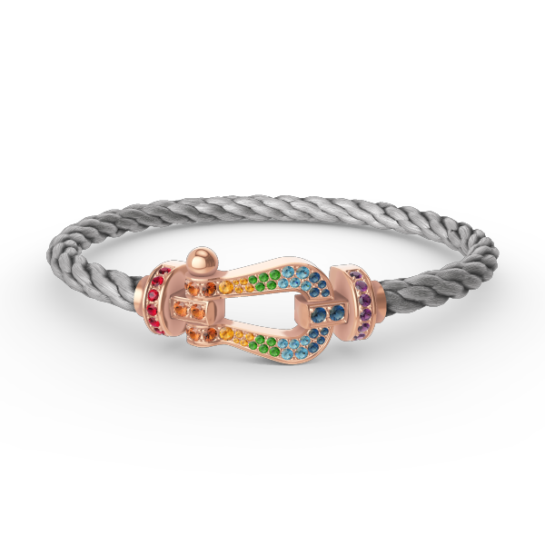 ¡®Jewelicorn¡¯FORCE LARGE HORSESHOE  COLORED DIAMOND BRACELET ROSE GOLD