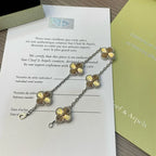 [⭐JeweliWhal] CLOVER 5 MOTIF LASER BRACELET COLLECTION