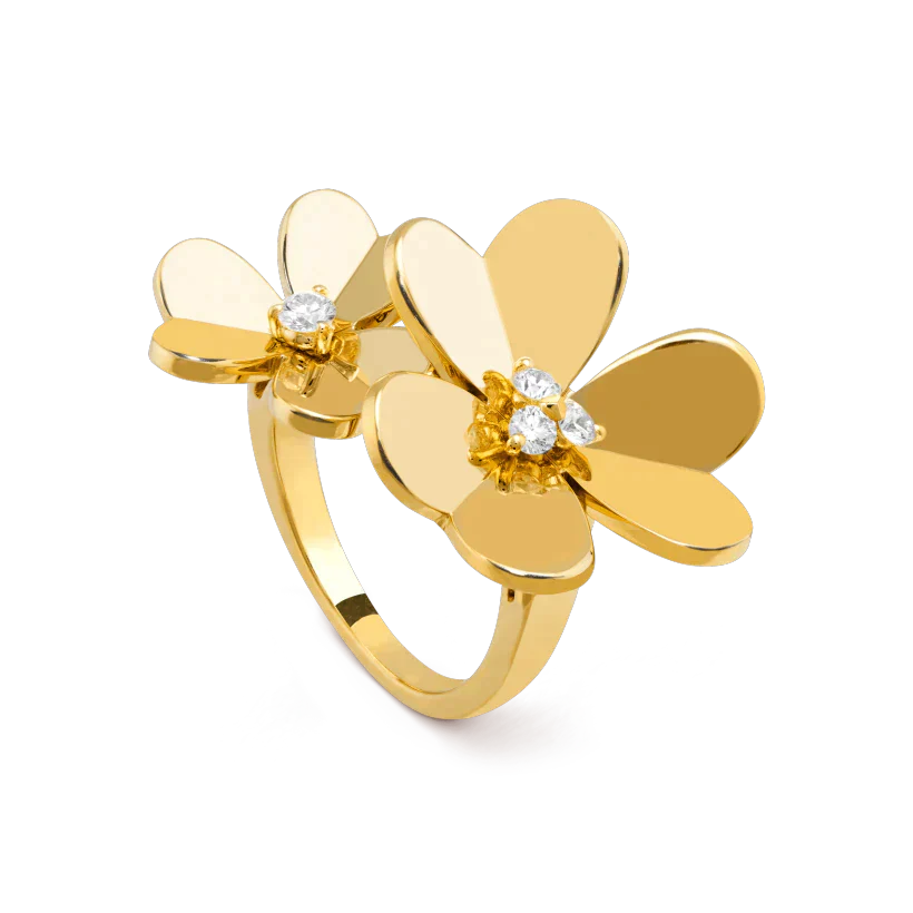 Jewelicorn CLOVER COMOS GOLD DIAMOND RING
