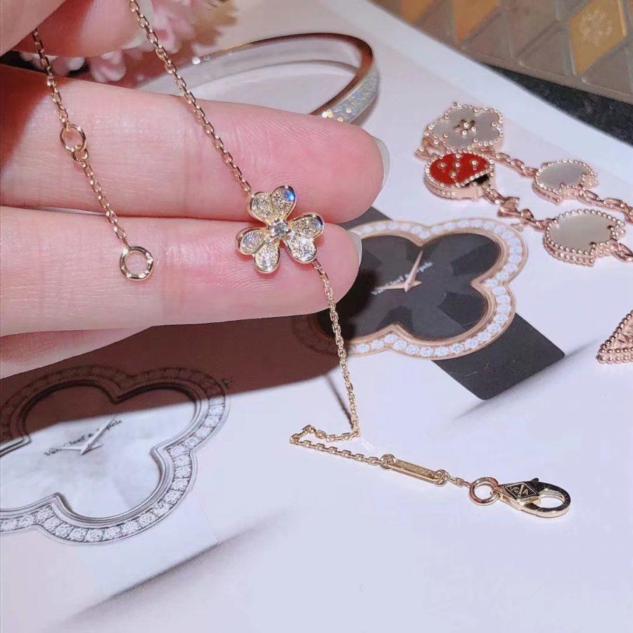 ®ジュエリコーン®フリヴォル ゴールド フラワー ダイヤモンド ブレスレット