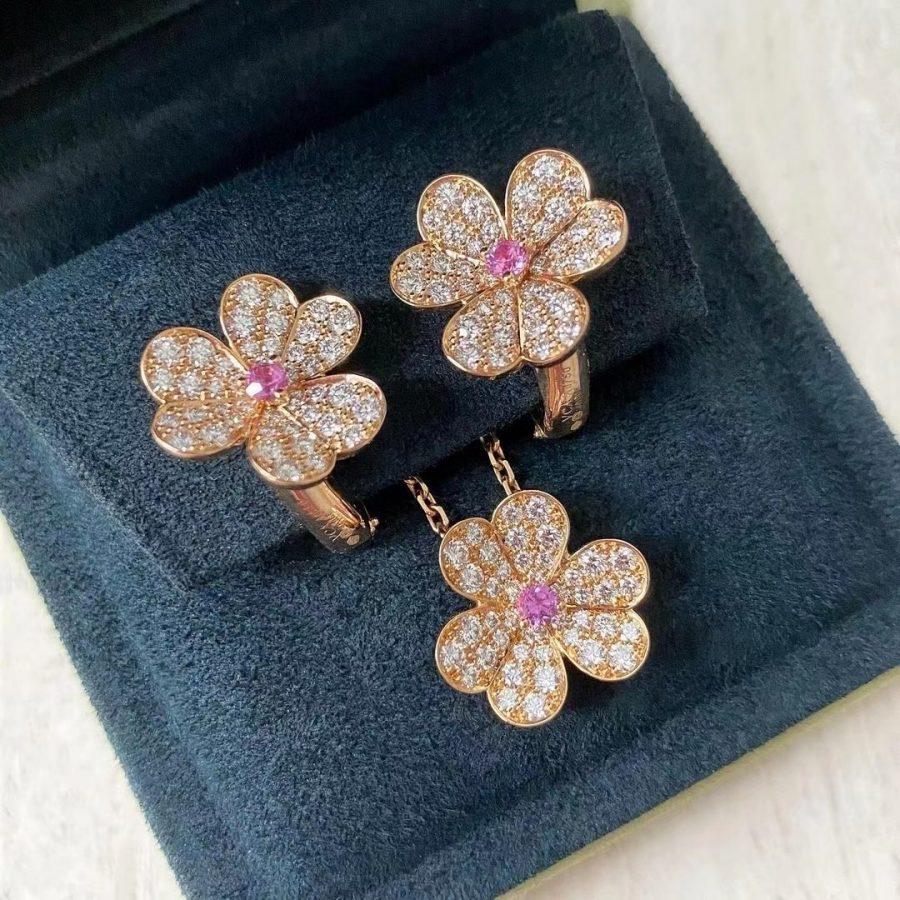 ¡®Jewelicorn¡¯FRIVOLE ROSÉGOLD BLUMEN-DIAMANT-HALSKETTE