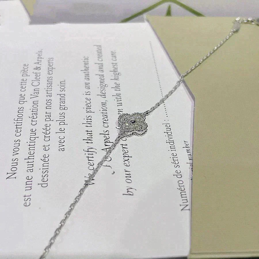 ®Jewelicorn®クローバーシングルフラワーブレスレットシルバー