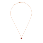 ®Jewelicorn® スイートクローバー カーネリアン ハート ネックレス