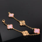 [⭐JeweliWhal] CLOVER 5 MOTIFS  PINK MOP BRACELET COLLECTION