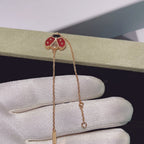 ®Jewelicorn® ラッキースプリング 1モチーフ ピンクゴールドブレスレット