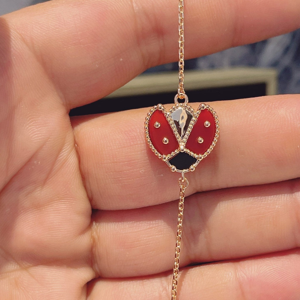 ®Jewelicorn® ラッキースプリング 1モチーフ ピンクゴールドブレスレット