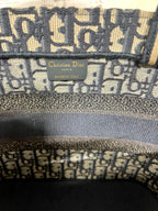 CD NEW BASKET BAG BLUE OBLIQUE EMBROIDERY