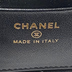 CC Vanity Case 17cm Black Lambskin Gold hardware