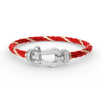 ®Jewelicorn® FORCE ラージホースシュー フルダイヤモンドブレスレット シルバー