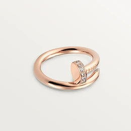 Jewelicorn Juste Ring, 2,65 mm, Roségold, Diamant