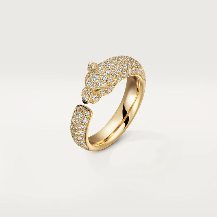 Jewelicorn Panthere Ring aus rosafarbenem Gold mit Diamanten