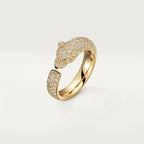 Jewelicorn Panthere Ring aus rosafarbenem Gold mit Diamanten